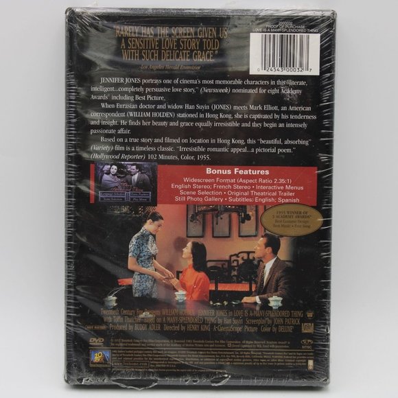 Love is a Many-Splendored Thing DVD 2000 New Sealed - Picture 2 of 5